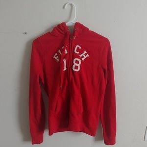 Red Abercrombie & Fitch throw on jacket